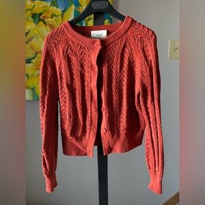 Aritzia Wilfred London cardigan revel red small